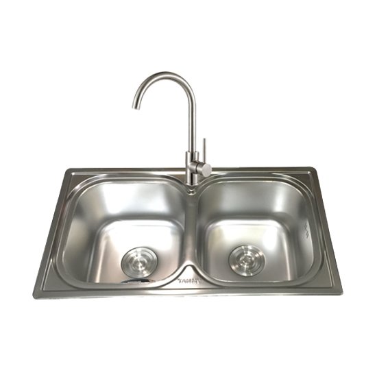 Chậu inox TM38- 2 hố